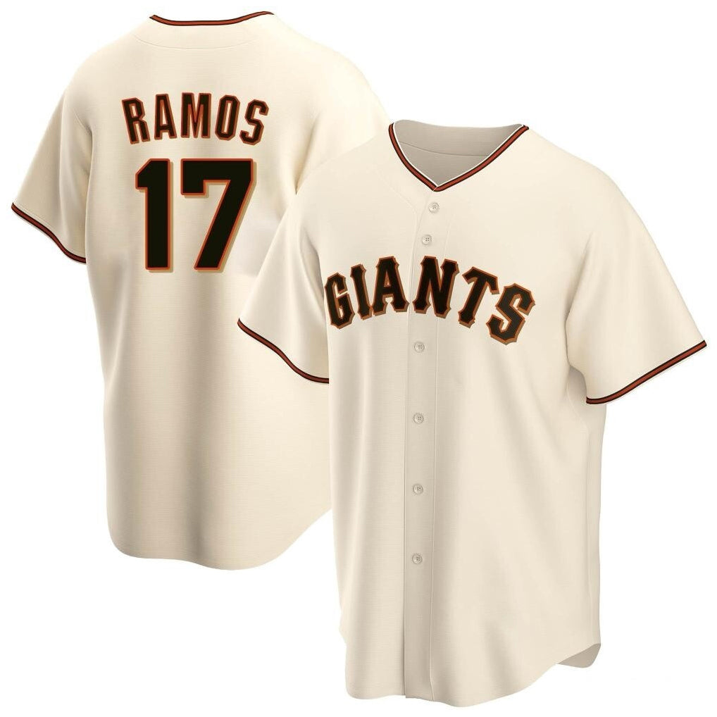 Silnrao SF.Giants #17 Heliot Ramos Player Cream Home Game Stitched Jerseys