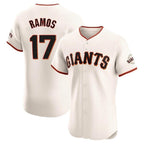 Silnrao SF.Giants #17 Heliot Ramos Player Cream Home Limited Elite Stitched Jerseys