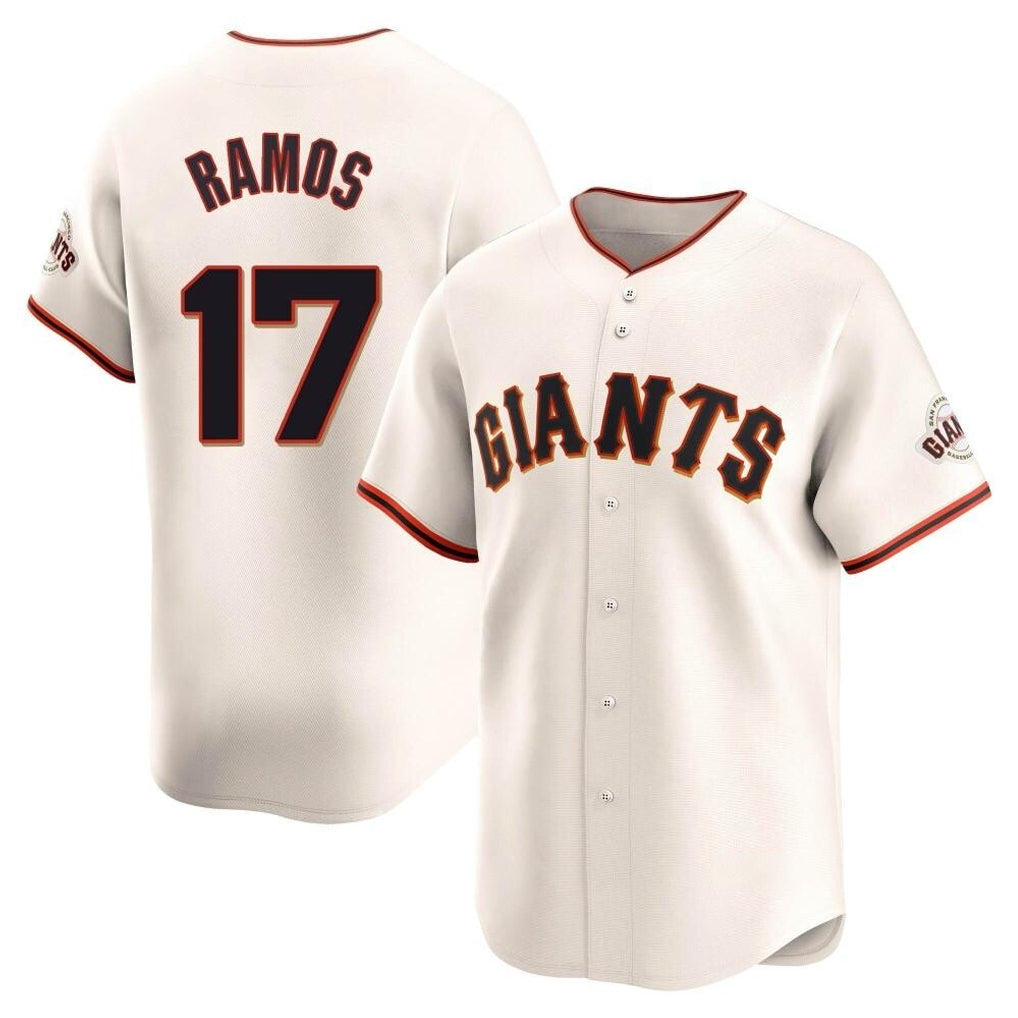 Silnrao SF.Giants #17 Heliot Ramos Player Cream Home Limited Stitched Jerseys