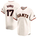Silnrao SF.Giants #17 Heliot Ramos Player Cream Home Limited Stitched Jerseys
