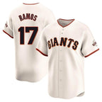 Silnrao SF.Giants #17 Heliot Ramos Player Cream Home Limited Stitched Jerseys