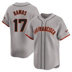 Silnrao SF.Giants #17 Heliot Ramos Player Gray Home Limited Stitched Jerseys