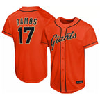 Silnrao SF.Giants #17 Heliot Ramos Player Orange Home Limited Stitched Jerseys