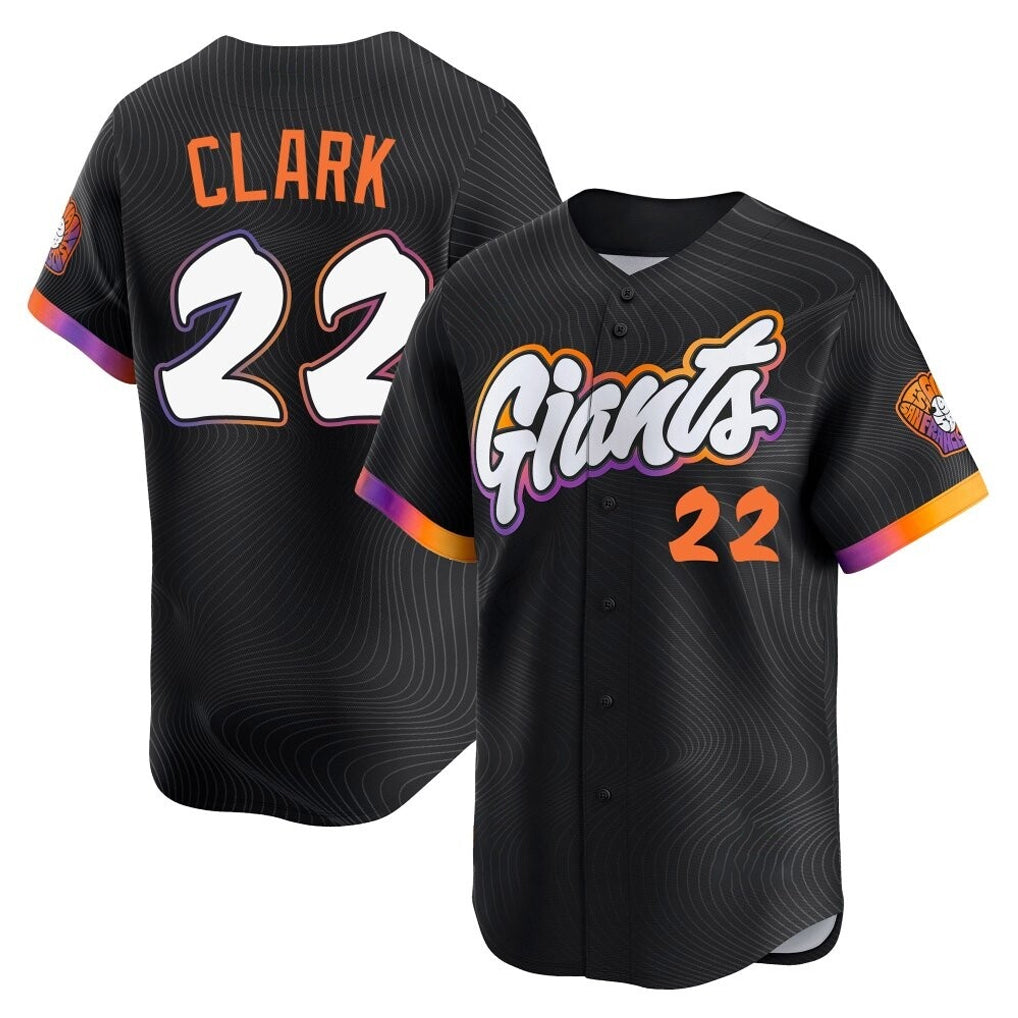 Silnrao SF.Giants #22 Will Clark Player Black 2025 City Connect Home Limited Stitched Jerseys
