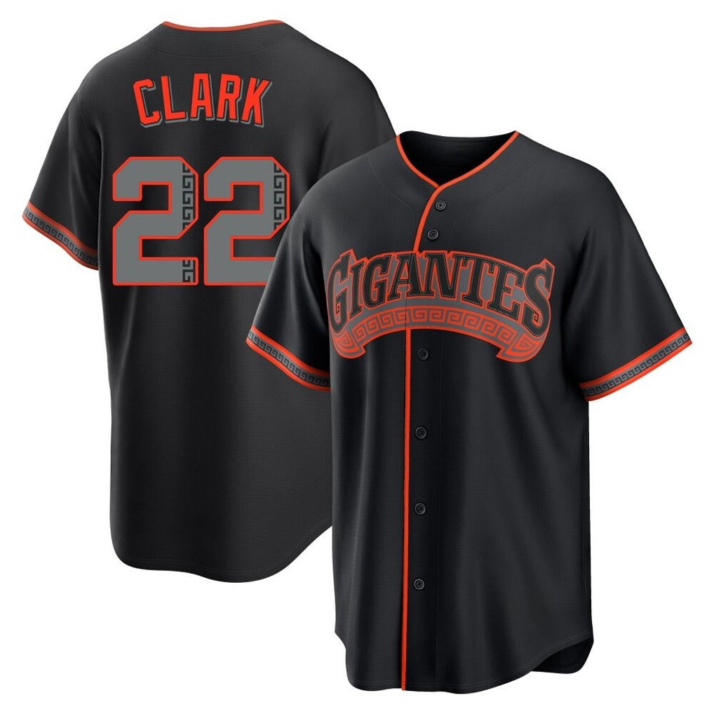 Silnrao SF.Giants #22 Will Clark Player Black Alternate Limited Stitched Jerseys
