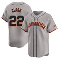 Silnrao SF.Giants #22 Will Clark Player Gray Home Limited Stitched Jerseys