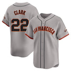 Silnrao SF.Giants #22 Will Clark Player Gray Home Limited Stitched Jerseys