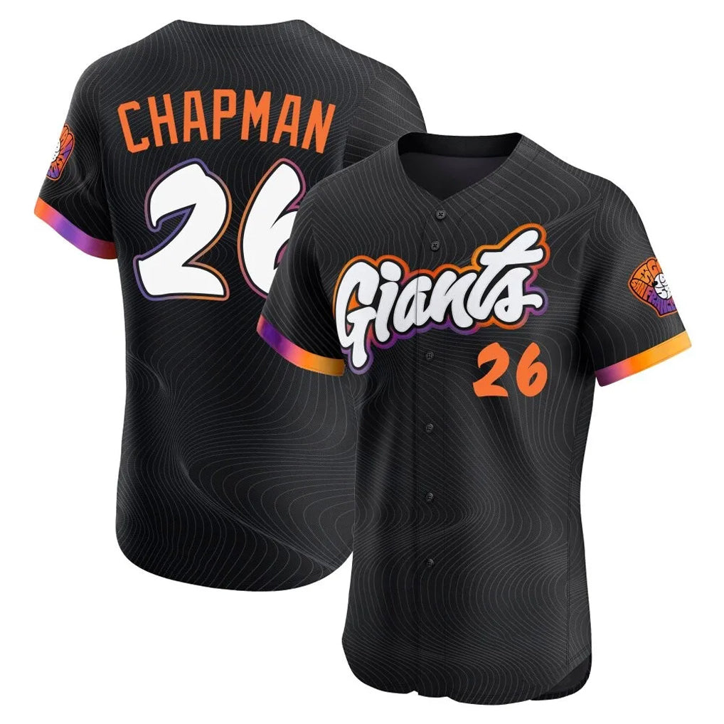 Silnrao SF.Giants #26 Matt Chapman Player Black 2025 City Connect Home Limited Elite Stitched Jerseys