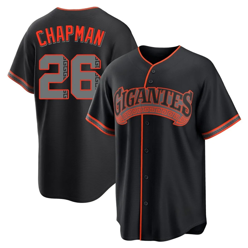 Silnrao SF.Giants #26 Matt Chapman Player Black Alternate Limited Stitched Jerseys