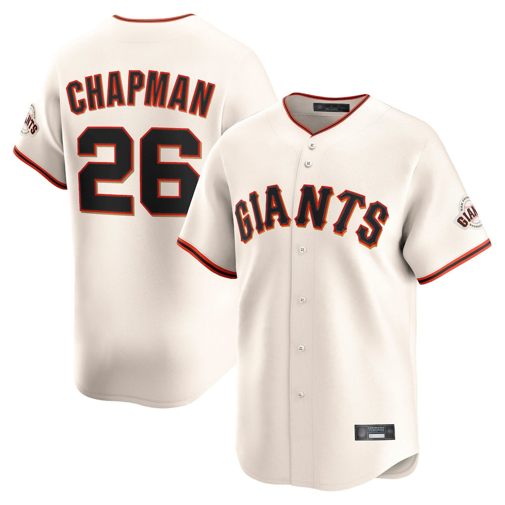 Silnrao SF.Giants #26 Matt Chapman Player Cream Home Limited Stitched Jerseys
