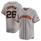 Silnrao SF.Giants #26 Matt Chapman Player Gray Home Limited Stitched Jerseys