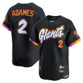 Silnrao SF.Giants #2 Willy Adames Player Black 2025 City Connect Home Limited Stitched Jerseys