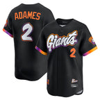 Silnrao SF.Giants #2 Willy Adames Player Black 2025 City Connect Home Limited Stitched Jerseys