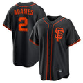 Silnrao SF.Giants #2 Willy Adames Player  Black 2026 Home Game Stitched Jerseys