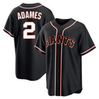 Silnrao SF.Giants #2 Willy Adames Player Black Fashion Out Home Limited Stitched Jerseys