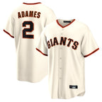 Silnrao SF.Giants #2 Willy Adames Player Cream Home Game Stitched Jerseys