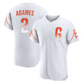 Silnrao SF.Giants #2 Willy Adames Player White City Connect Home Limited Elite Stitched Jerseys