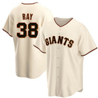 Silnrao SF.Giants #38 Robbie Ray Player Cream Home Game Stitched Jerseys
