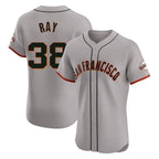 Silnrao SF.Giants #38 Robbie Ray Player Gray Home Limited Elite Stitched Jerseys