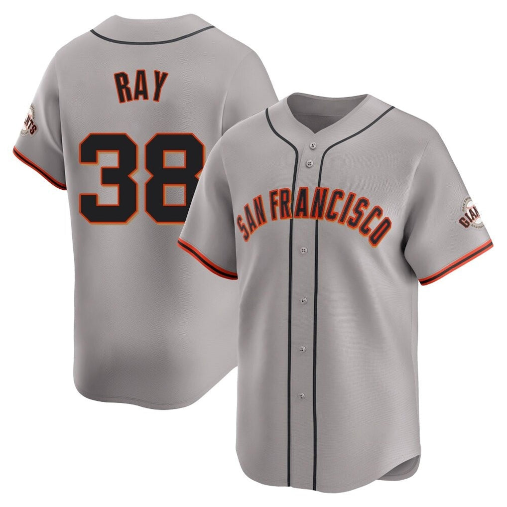 Silnrao SF.Giants #38 Robbie Ray Player Gray Home Limited Stitched Jerseys