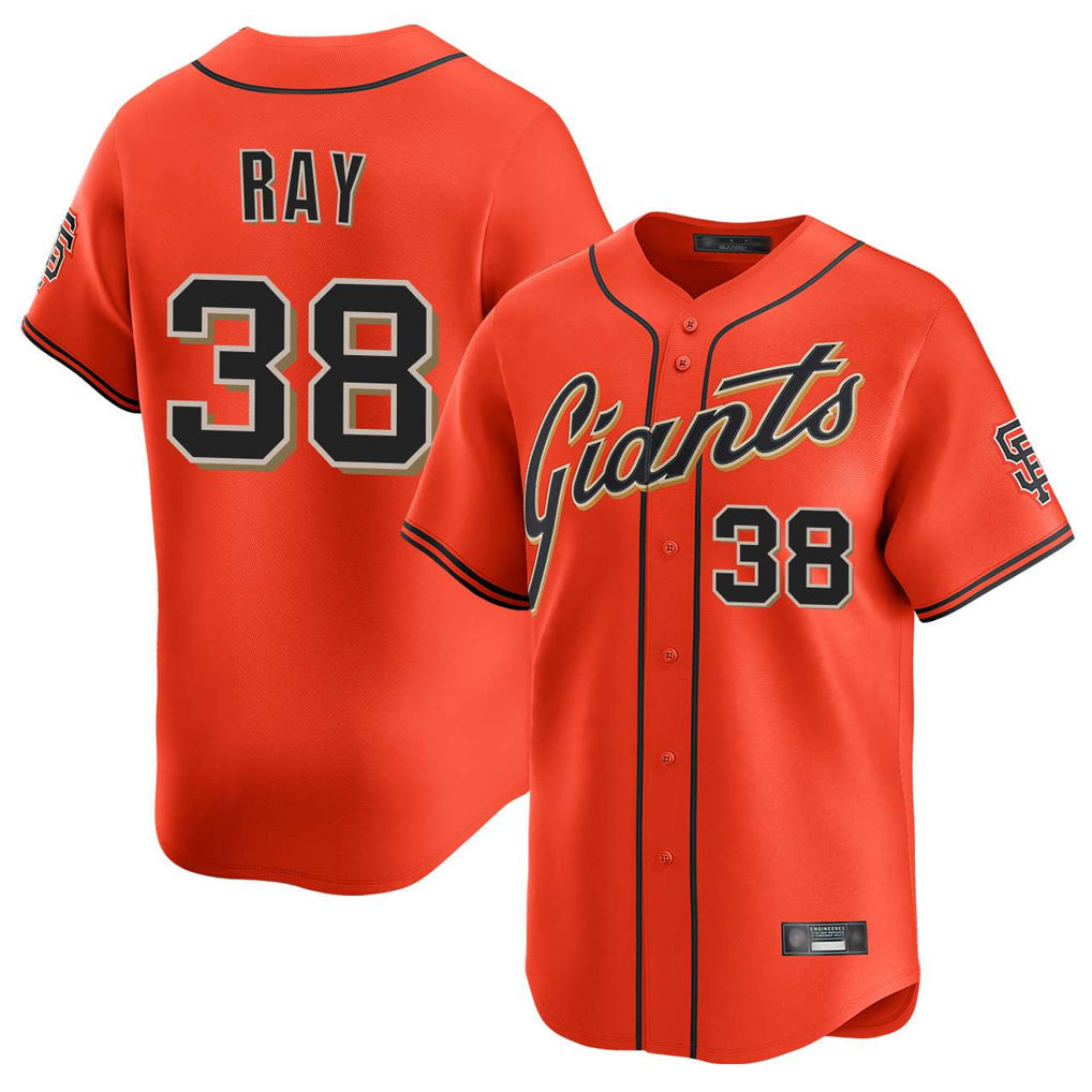 Silnrao SF.Giants #38 Robbie Ray Player White City Connect Home Game Stitched Jerseys