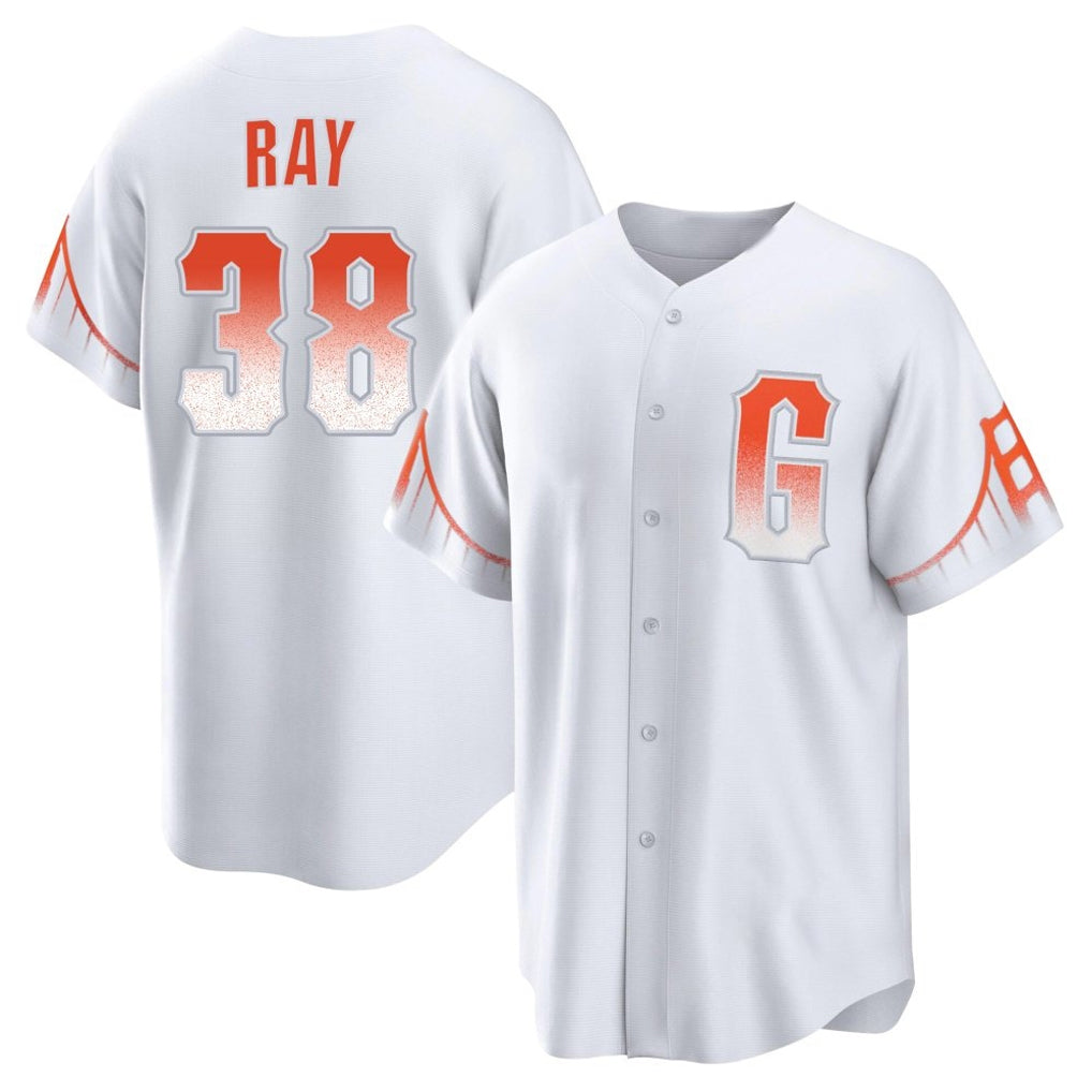Silnrao SF.Giants #38 Robbie Ray Player White City Connect Home Limited Elite Stitched Jerseys