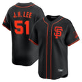 Silnrao SF.Giants #51 Jung Hoo Lee Player  Black 2026 Home Limited Stitched Jerseys