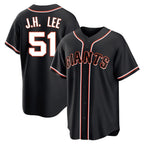 Silnrao SF.Giants #51 Jung Hoo Lee Player Black Fashion Out Home Limited Stitched Jerseys