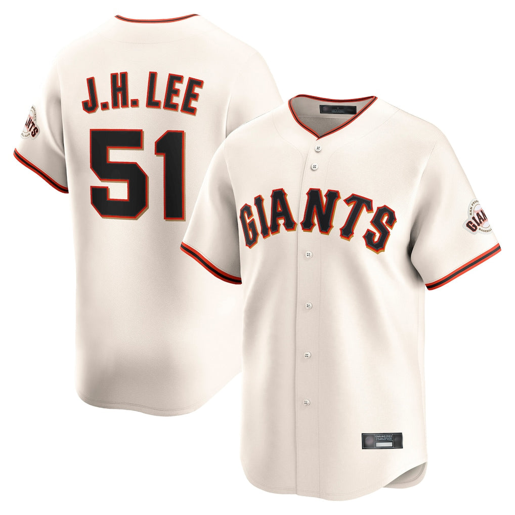 Silnrao SF.Giants #51 Jung Hoo Lee Player Cream Home Limited Stitched Jerseys