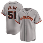 Silnrao SF.Giants #51 Jung Hoo Lee Player Gray Home Limited Stitched Jerseys