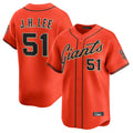 Silnrao SF.Giants #51 Jung Hoo Lee Player Orange Home Limited Stitched Jerseys