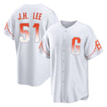 Silnrao SF.Giants #51 Jung Hoo Lee Player White City Connect Home Game Stitched Jerseys