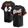 Silnrao SF.Giants #62 Logan Webb Player Black City Connect Home Limited Stitched Jerseys