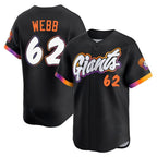 Silnrao SF.Giants #62 Logan Webb Player Black City Connect Home Limited Stitched Jerseys