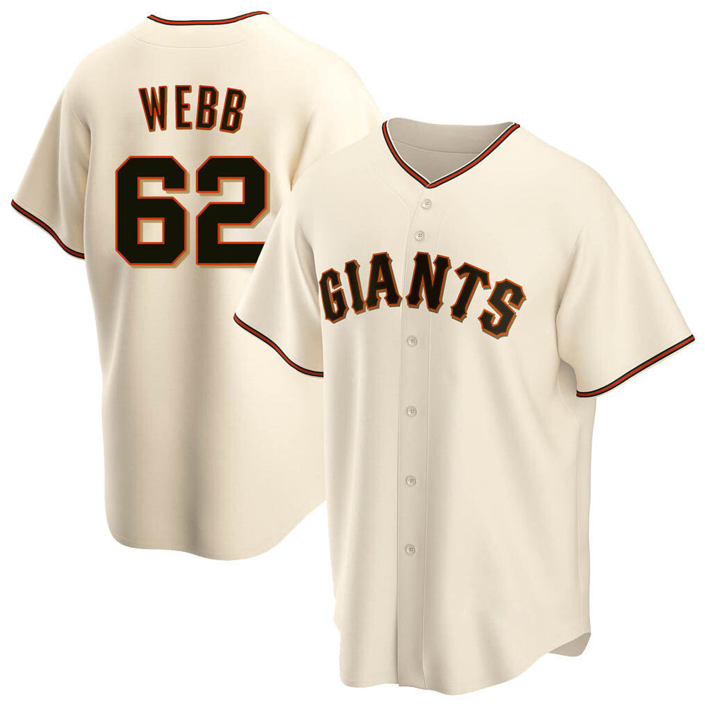 Silnrao SF.Giants #62 Logan Webb Player Cream Home Game Stitched Jerseys