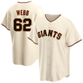 Silnrao SF.Giants #62 Logan Webb Player Cream Home Game Stitched Jerseys