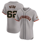 Silnrao SF.Giants #62 Logan Webb Player Gray Home Limited Elite Stitched Jerseys