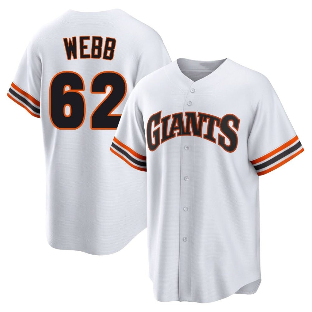 Silnrao SF.Giants #62 Logan Webb Player White Home Game Stitched Jerseys