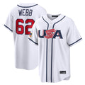 Silnrao SF.Giants #62 Logan Webb Player White USA 2026 World Classic Road Limited Stitched Jerseys