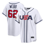 Silnrao SF.Giants #62 Logan Webb Player White USA 2026 World Classic Road Limited Stitched Jerseys