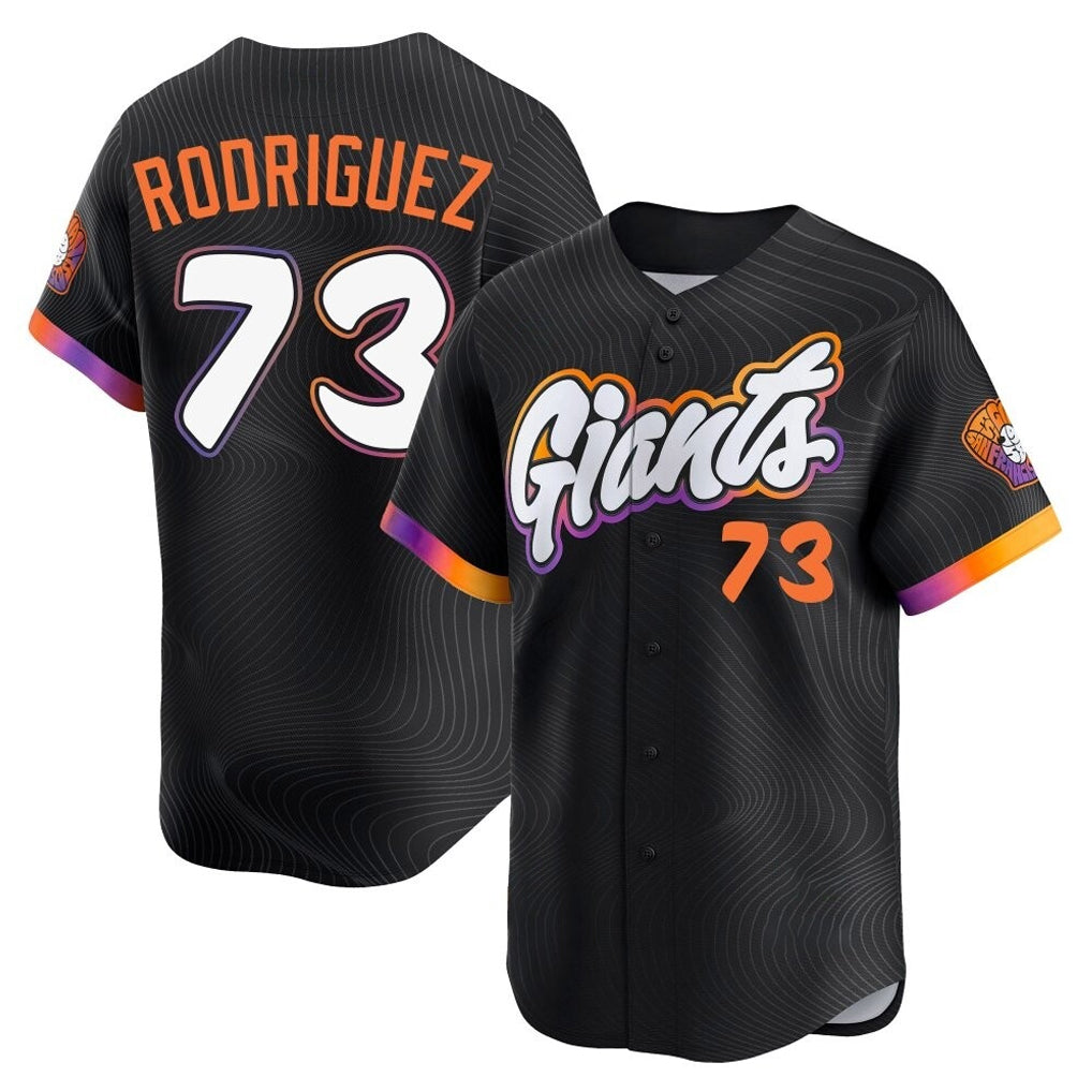 Silnrao SF.Giants #73 Randy Rodriguez Player Black City Connect Home Limited Stitched Jerseys