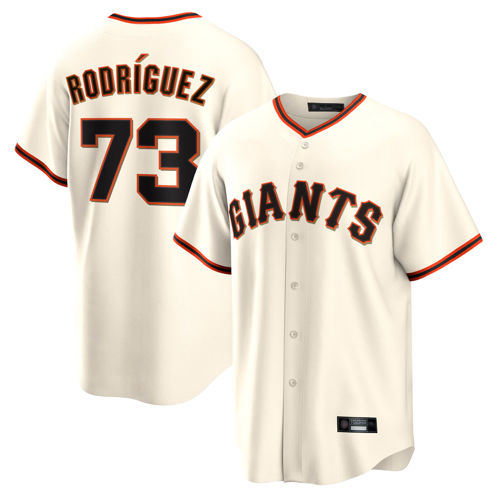 Silnrao SF.Giants #73 Randy Rodriguez Player Cream Home Game Stitched Jerseys