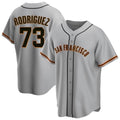 Silnrao SF.Giants #73 Randy Rodriguez Player Gray Home Game Stitched Jerseys