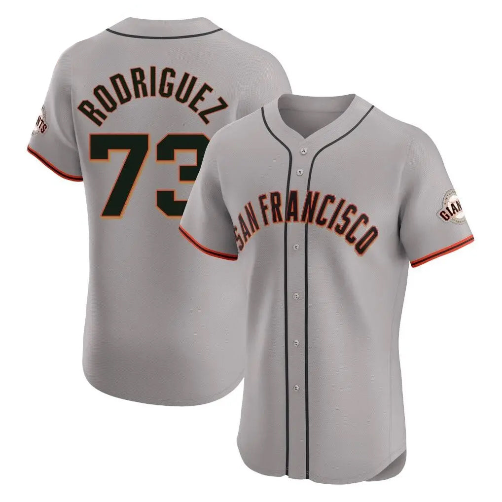 Silnrao SF.Giants #73 Randy Rodriguez Player Gray Home Limited Elite Stitched Jerseys