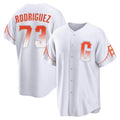 Silnrao SF.Giants #73 Randy Rodriguez Player White City Connect Home Game Stitched Jerseys