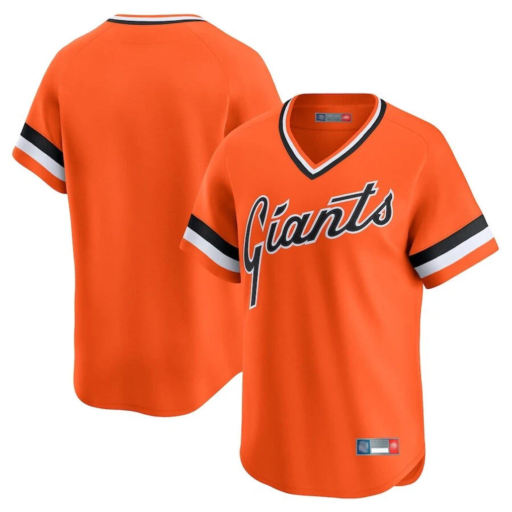 Silnrao SF.Giants ## Giants Blank Player Orange 2025 Cooperstown Collection Limited T-shirt Stitched Jerseys