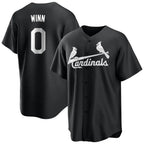 Silnrao St. Louis Cardinals #0 Masyn Winn Player Black City Connect Home Limited Stitched Jerseys