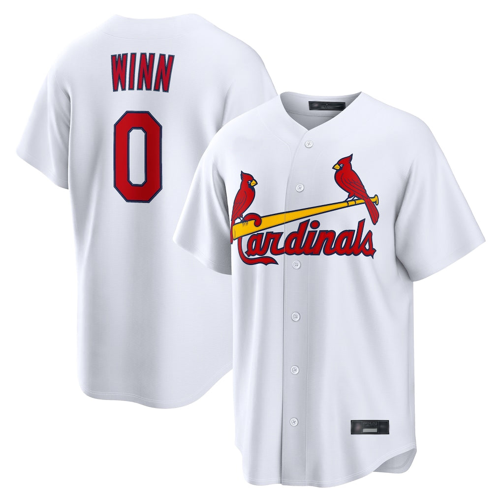 Silnrao St. Louis Cardinals #0 Masyn Winn Player White Home Game Stitched Jerseys