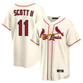 Silnrao St. Louis Cardinals #11 Victor Scott II Player Cream Home Game Stitched Jerseys