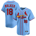 Silnrao St. Louis Cardinals #18 Jordan Walker Player Light Blue Home Limited Stitched Jerseys